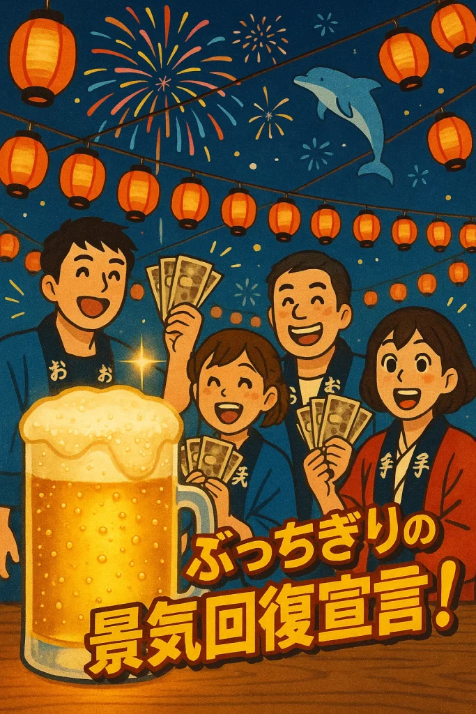 ぶっちぎりの景気を取り戻せ!景気回復宣言